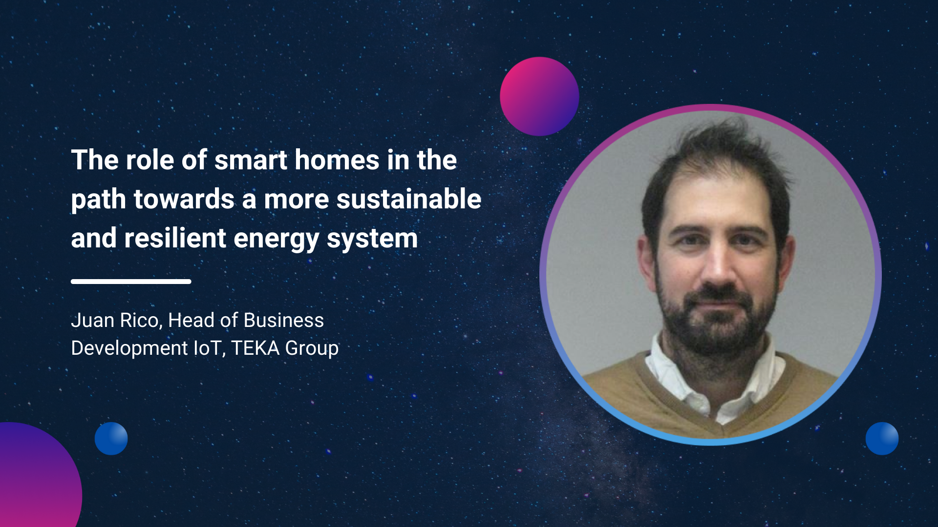 The role of smart homes in the path towards a more sustainable and resilient energy system